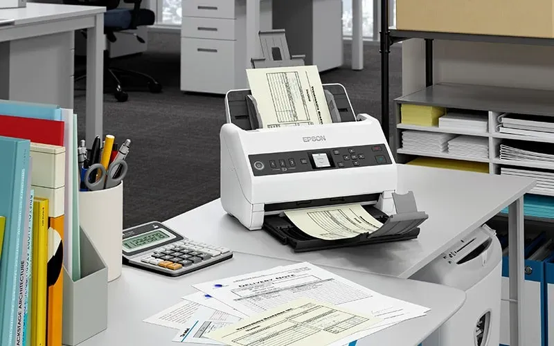 EPSON skener WorkForce DS-730N - A4/600x600dpi/USB3.0/LAN/DADF