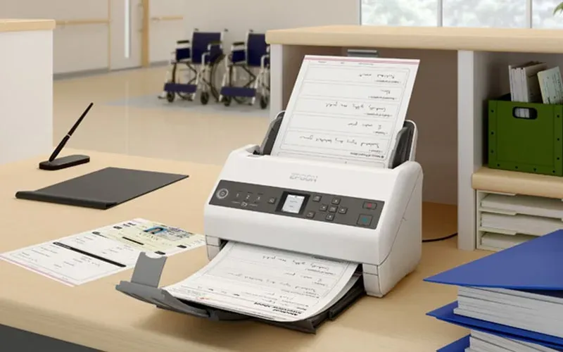 EPSON skener WorkForce DS-730N - A4/600x600dpi/USB3.0/LAN/DADF