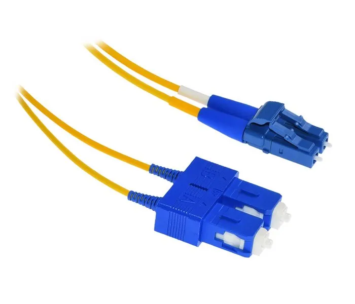 XtendLan FO patch LC-SC 3m 9/125, duplex, ultraflexibilní G.657.A1, LS0H, průměr 2mm, krátký vývod