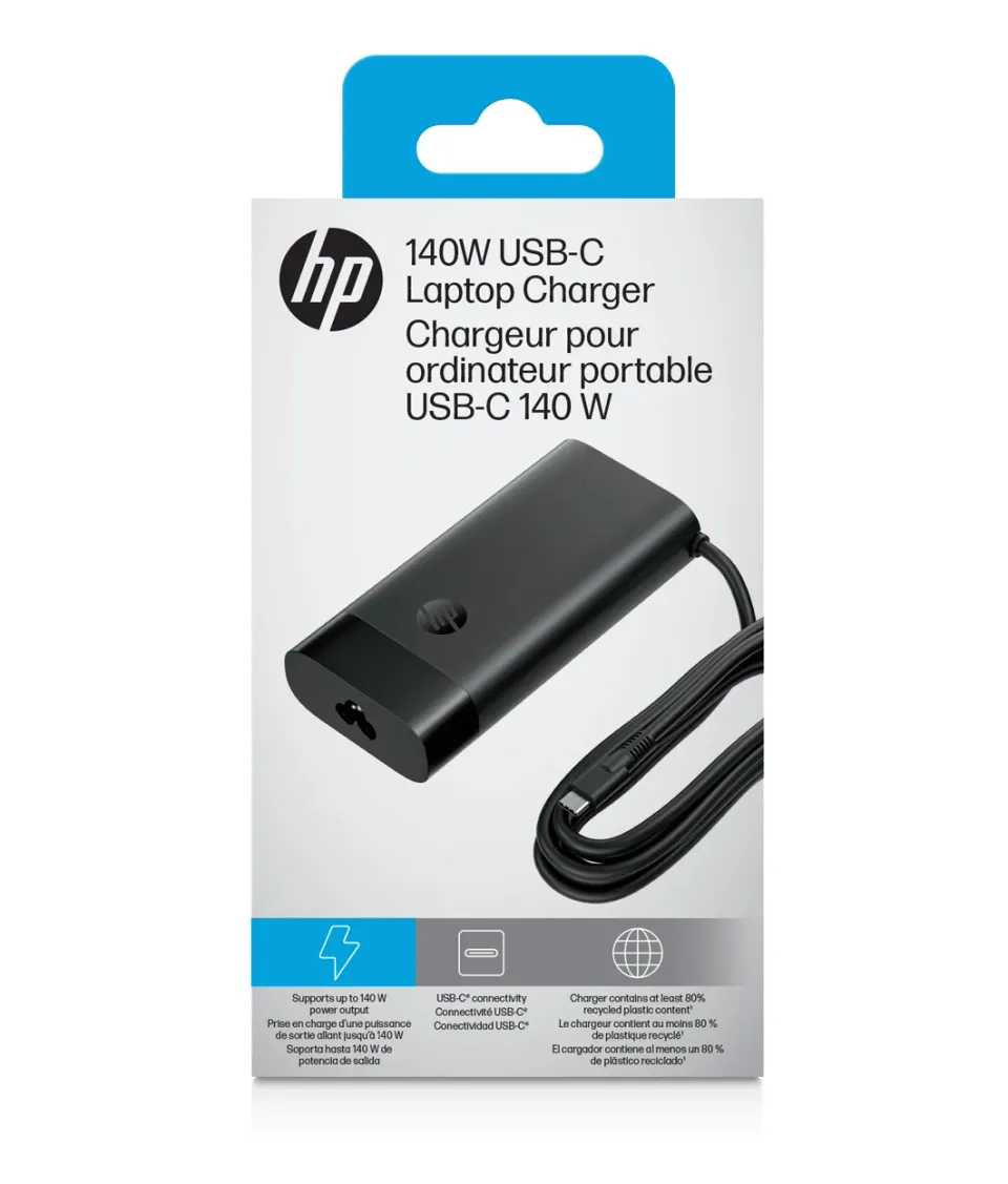 HP USB-C 140W LAPTOP CHARGER EURO