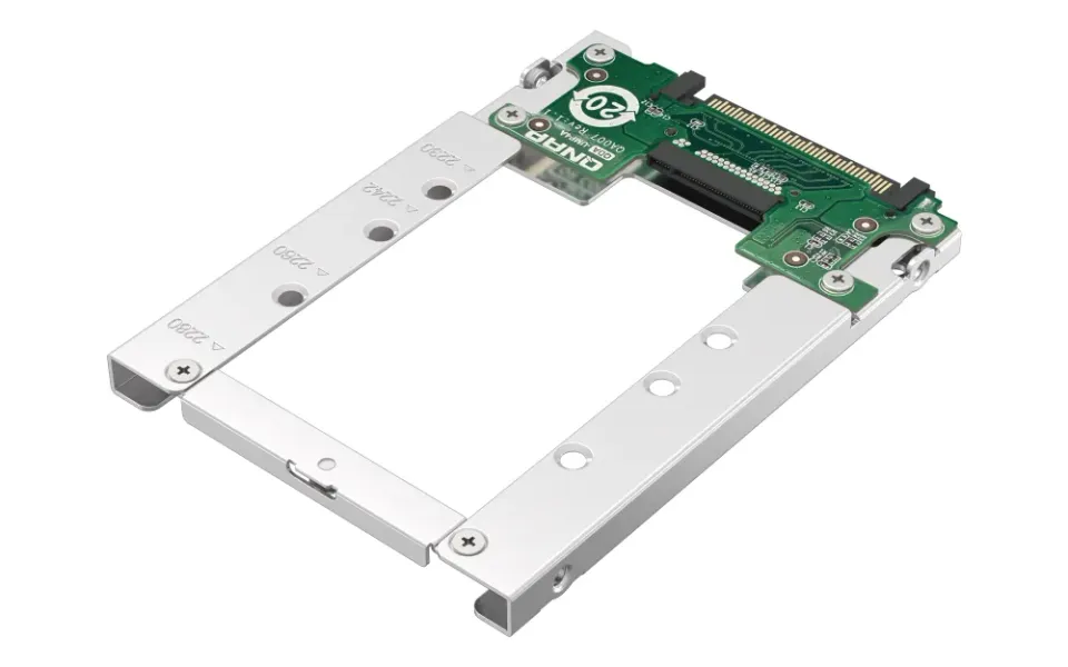 QNAP adaptér QDA-UMP4A (1x M.2 2280 PCIe 4.0 x4 NVMe SSD slot v 2,5" U.2 PCIe 4.0 NVMe SSD rámečku)