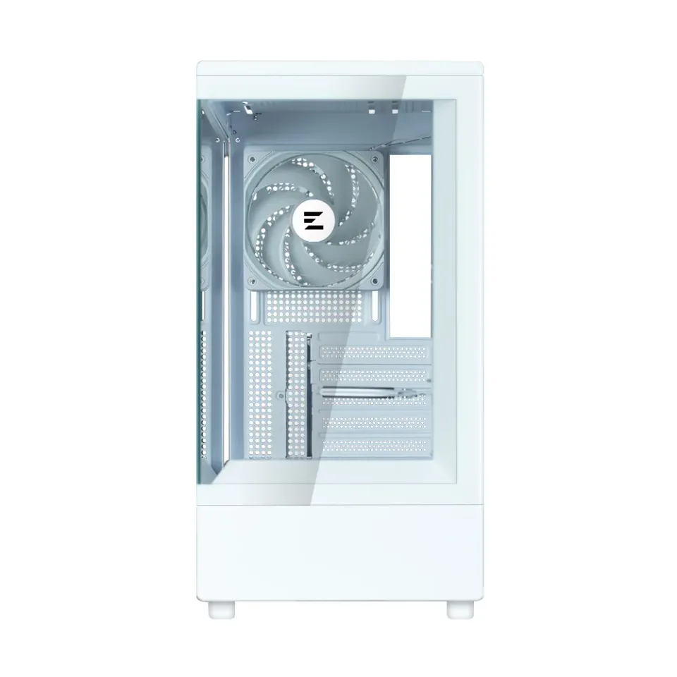 Zalman skříň P10 White / miniT / 1x120mm fan ARGB / USB 3.0 / USB-C / temperované sklo / bílá