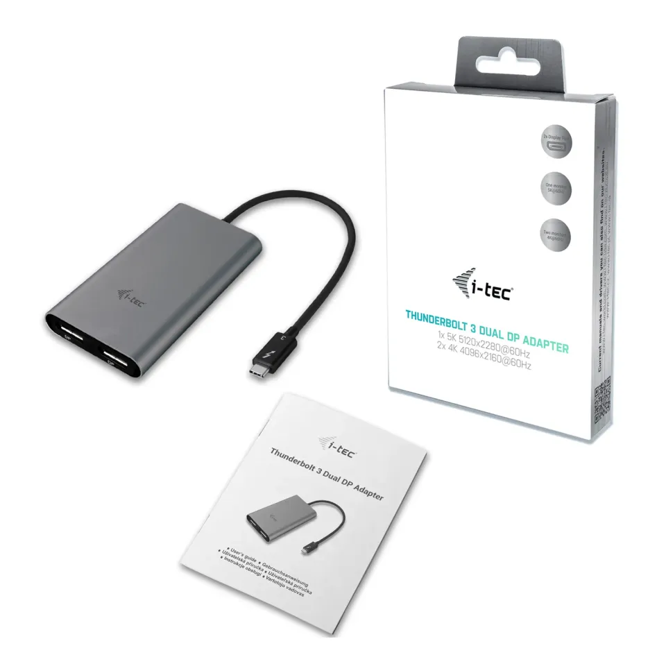 i-tec THUNDERBOLT 3 Dual Display Port adaptér 4K/ 2x Display Port 4K