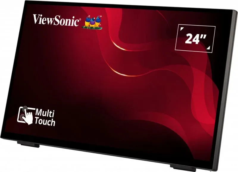 ViewSonic TD2465 / 24"/ Touch/ VA / 16:9/ 1920x1080/ 7ms/ 250cd/m2/ DP/ HDMI/ VGA/ USB/ Repro