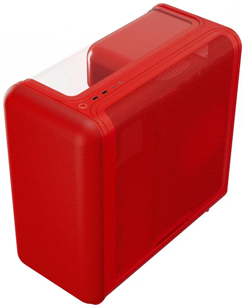 HYTE skříň X50 Cherry / prosklená zaoblená bočnice / bez zdroje / 1x USB-C / 2x USB-A