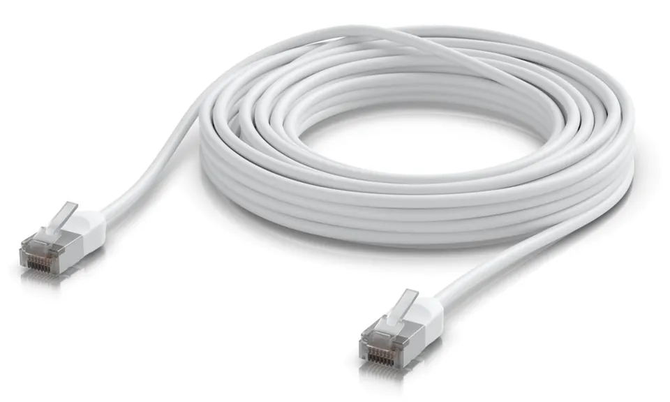 Ubiquiti UniFi Premium Patch Cable Outdoor 8m - Patch kabel, Cat6a, venkovní, bílý, 8m