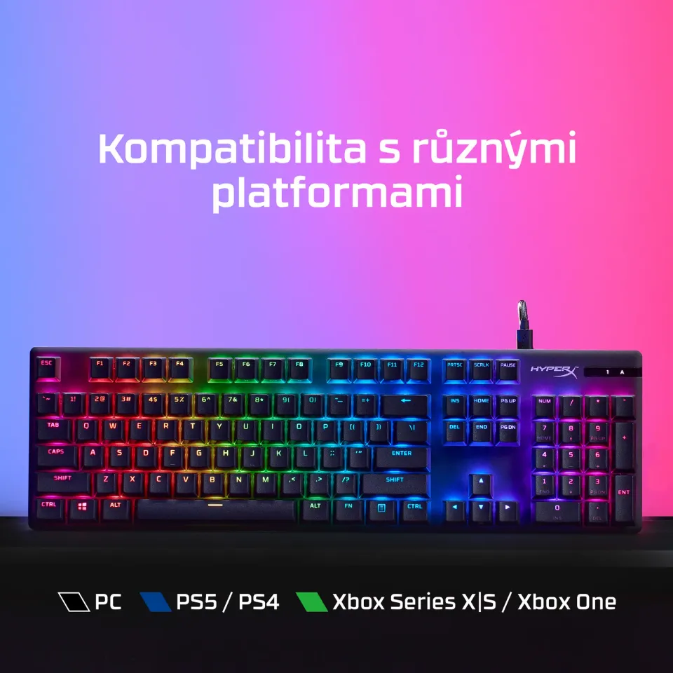 HyperX Alloy Origins PBT HX Blue Gaming Keyboard-US - Klávesnice