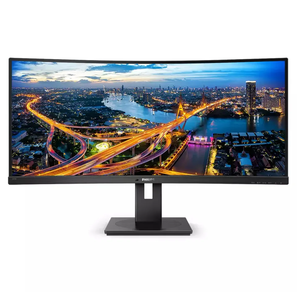 Philips MT VA LED 345B1C/00 - VA panel, 3440x1440, 2xHDMI, DP, USB, repro, nast vyska, zakriven