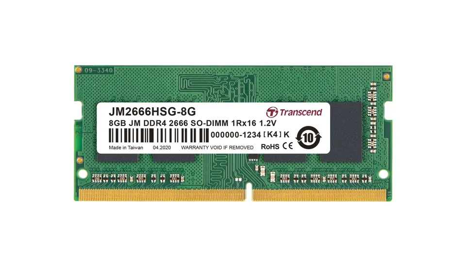 Transcend paměť 8GB (JetRam) SODIMM DDR4 2666 1Rx16 CL19