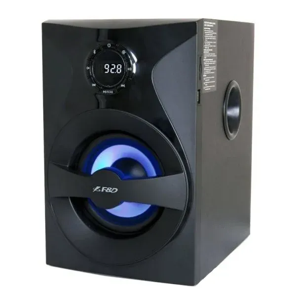 FENDA F&D repro F380X/ 2.1/ 54W/ černé/ BT4.0/ NFC/ FM rádio/ USB/SD přehrávání/ dálkové ovládání