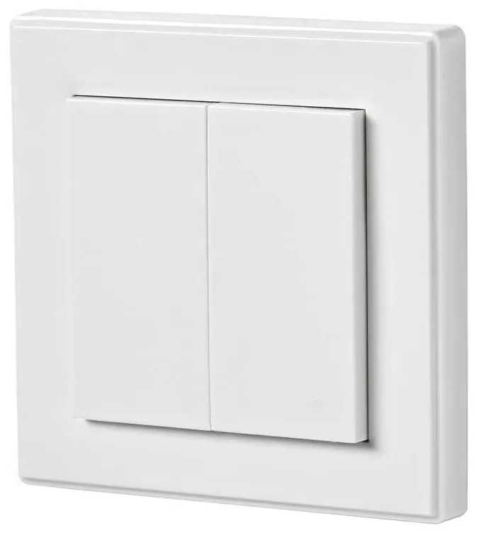 NEDIS RF chytrý nástěnný přepínač/ rozsah 30 m/ dvojitý/ bílý