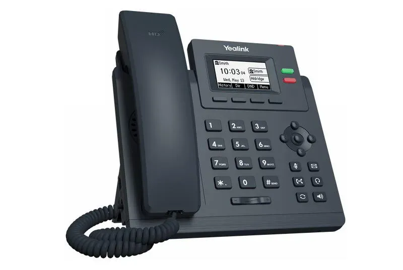 Yealink SIP-T31G IP telefon, 2,3" 132x64 grafický, 2x RJ45 10/100/1000, PoE, 2x SIP, s adaptérem