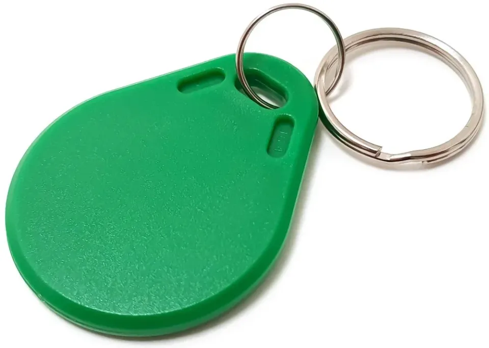 XtendLan Identifikační klíčenka k dveřním stanicím, RFID 13,56MHz - s číslem - green