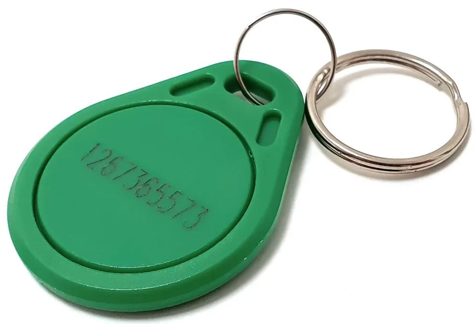 XtendLan Identifikační klíčenka k dveřním stanicím, RFID 13,56MHz - s číslem - green