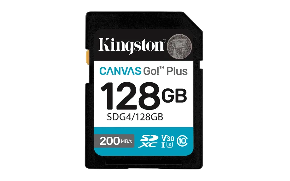KINGSTON 128GB SDXC Canvas Go Plus Gen4 200MB/s C10 UHS-I U3 V30