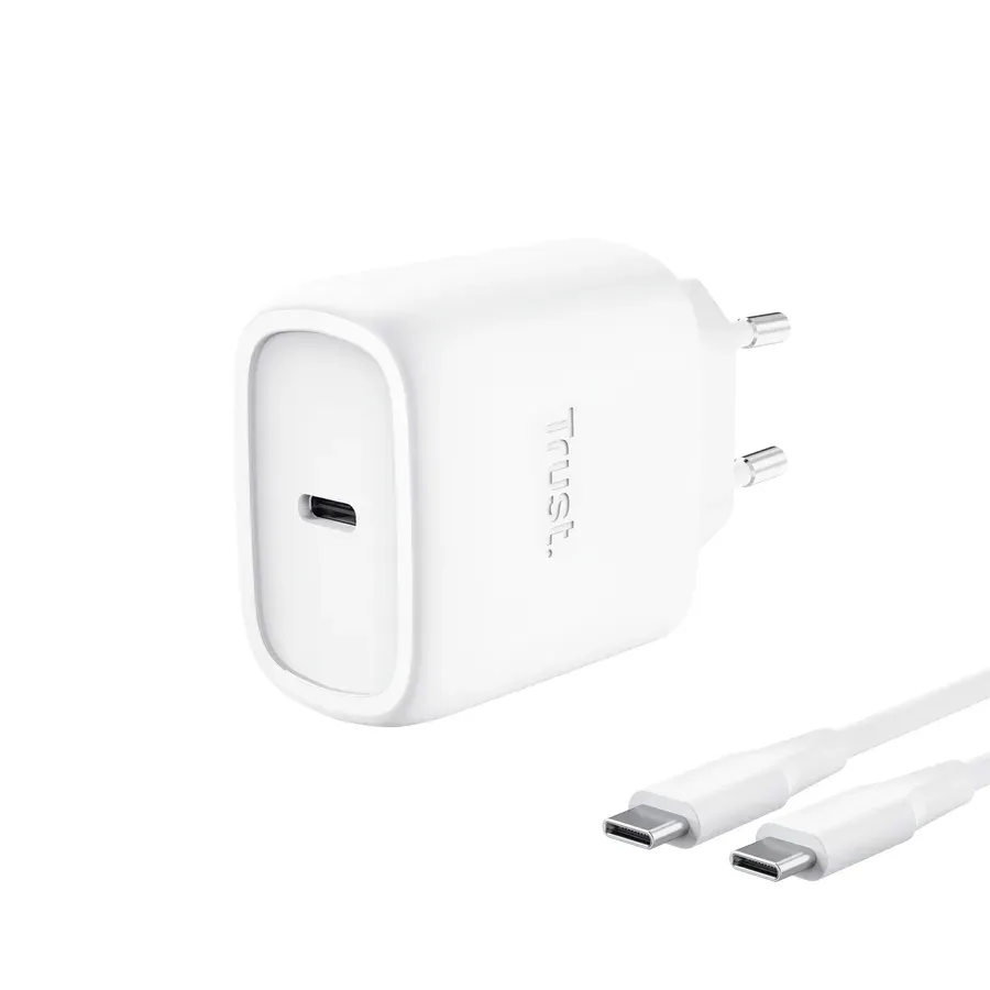 TRUST GaN Nabíječka MAXO 45W, USB-C, pro Apple, bílá