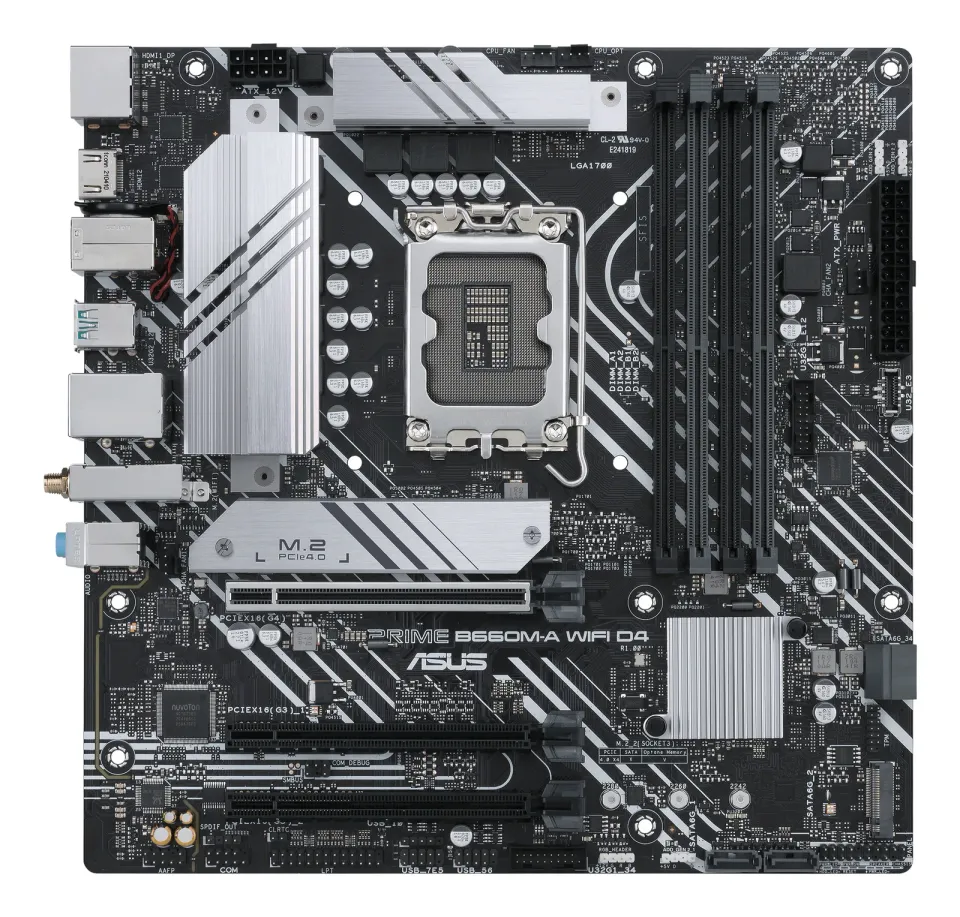 ASUS MB Sc LGA1700 PRIME B660M-A WIFI DDR4, Intel B660, 4xDDR4, 1xDP, 2xHDMI, WI-FI, mATX
