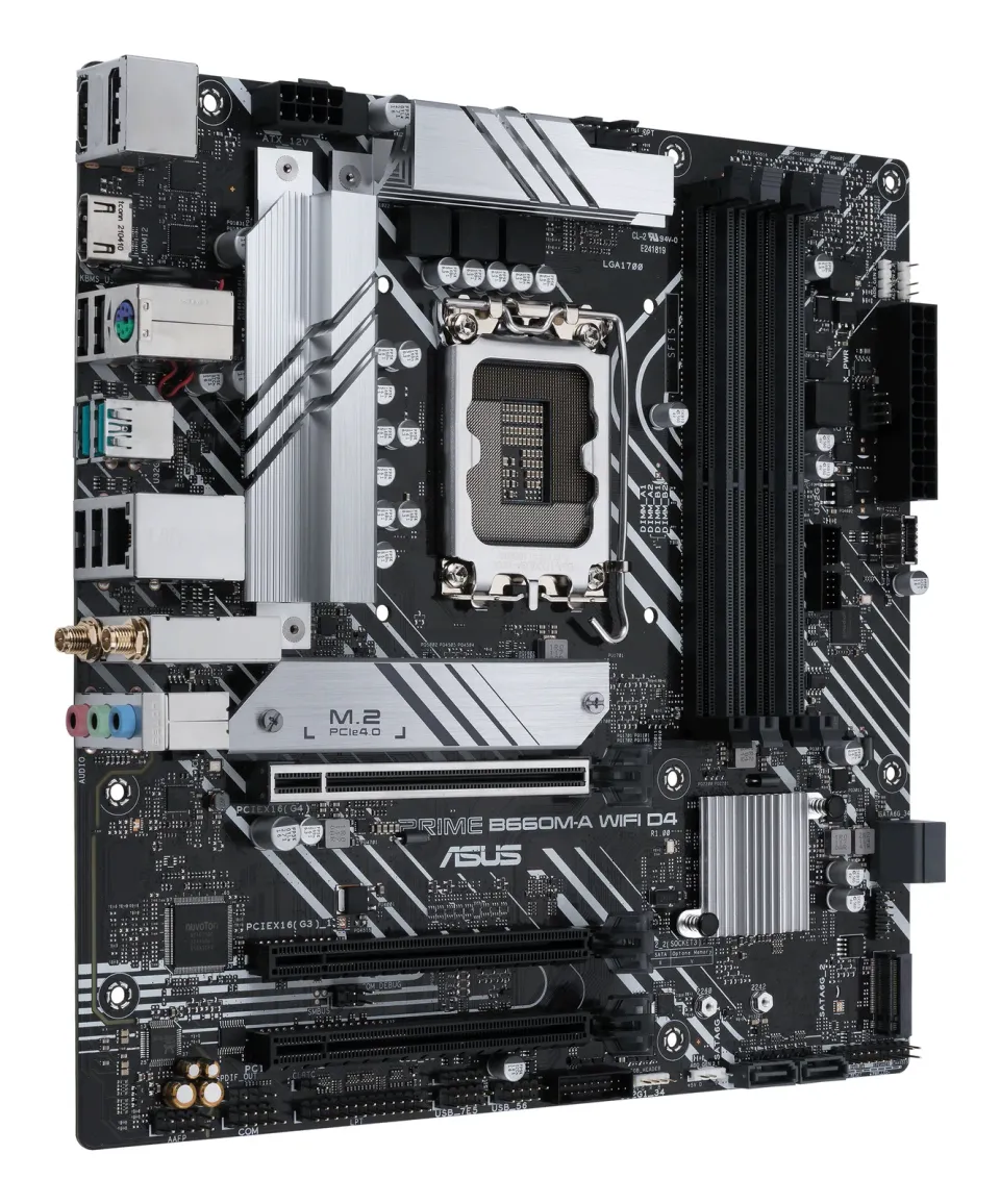 ASUS MB Sc LGA1700 PRIME B660M-A WIFI DDR4, Intel B660, 4xDDR4, 1xDP, 2xHDMI, WI-FI, mATX