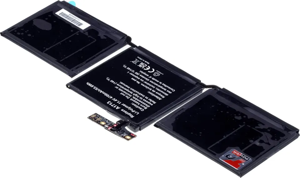 Baterie T6 Power pro Apple MacBook Pro 13" Retina 2016, 2017, 4700mAh, 53,6Wh, 3cell, Li-pol