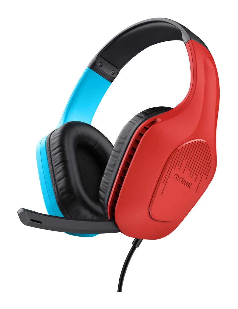 TRUST Herní sluchátka GXT 416S ZIROX, pro Nintendo Switch, modro-červená
