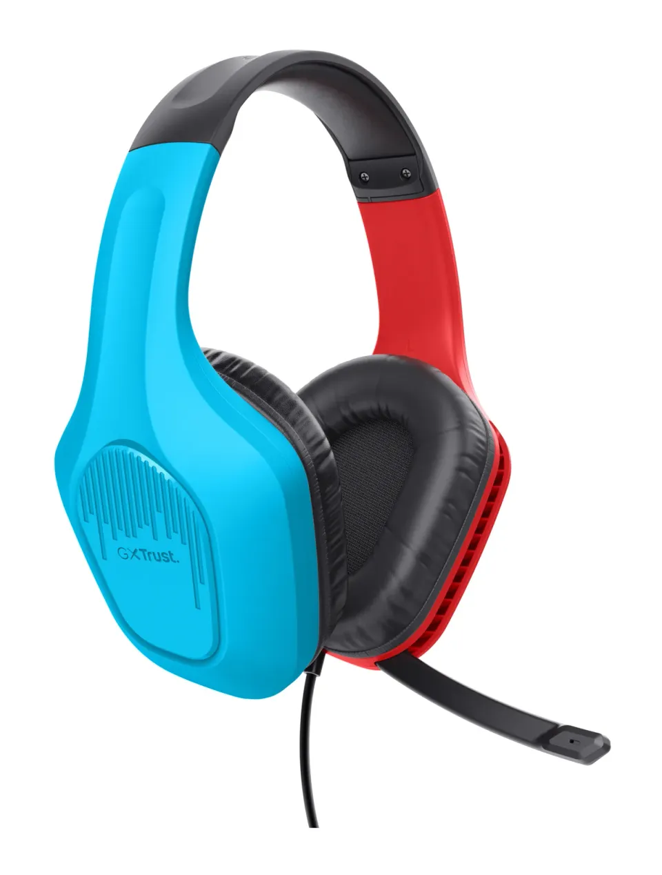 TRUST Herní sluchátka GXT 416S ZIROX, pro Nintendo Switch, modro-červená