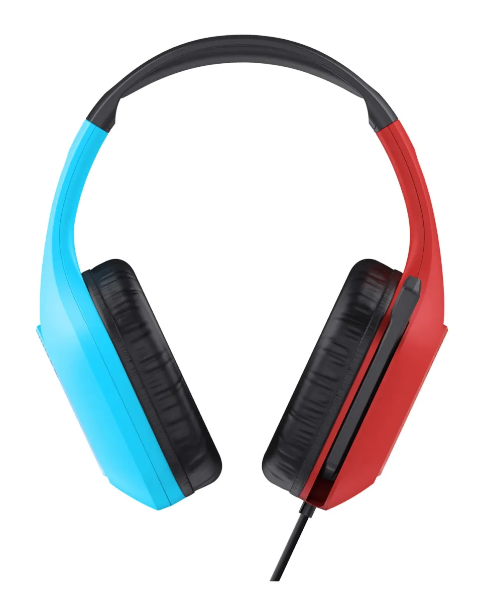 TRUST Herní sluchátka GXT 416S ZIROX, pro Nintendo Switch, modro-červená