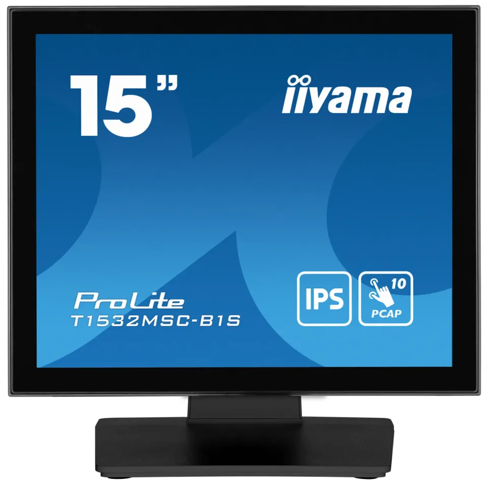 15" iiyama T1532MSC-B1S:PCAP,10P,FHD,HDMI,DP