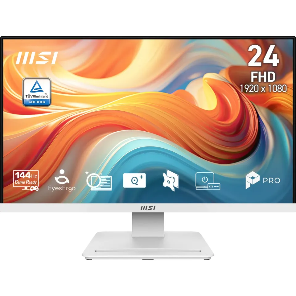 MSI monitor PRO MP241W E14V 23,8" VA/FHD/144Hz/1ms/HDMI/DP/bílá