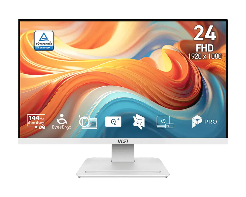 MSI monitor PRO MP241W E14V 23,8" VA/FHD/144Hz/1ms/HDMI/DP/bílá