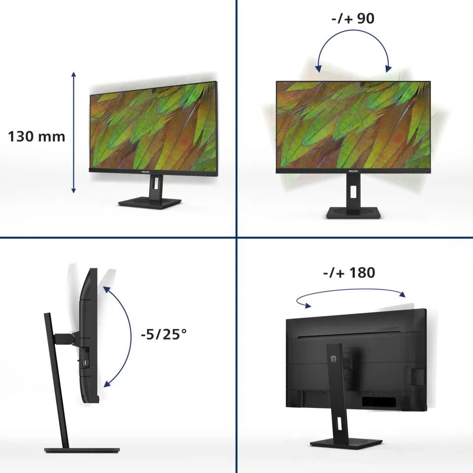 Philips LCD 27B1U3900 27" IPS 4K/3840x2160@60Hz/4ms/350cd/2xHDMI/DP/4xUSB/USB-C