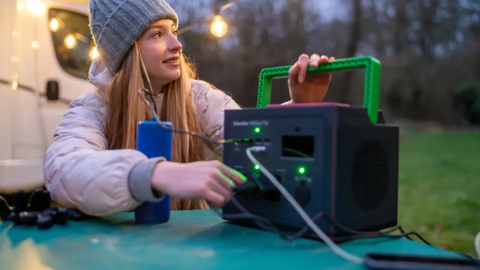 Schneider OffGrid Portable Power Station 730, 738Wh Lithium-ion, 2 Schuko, Sinewave