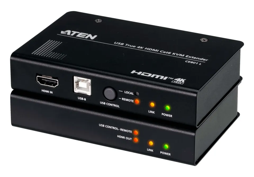 ATEN CE801 USB True 4K HDMI Cat 6 KVM Extender (4K @ 70 m / FHD @ 100 m)