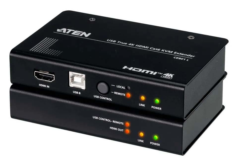 ATEN CE801 USB True 4K HDMI Cat 6 KVM Extender (4K @ 70 m / FHD @ 100 m)