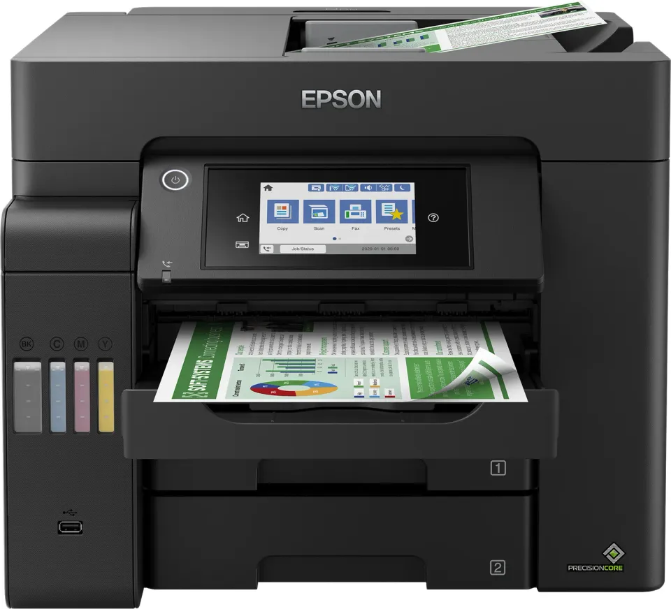 Epson EcoTank L6550 – A4-Tintentank-Multifunktionsdrucker 4-in-1 mit Fax, Duplex, ADF, 550 Blatt Papierzufuhr, Ethernet und WLAN