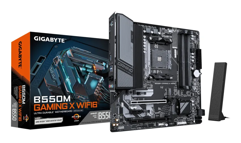 GIGABYTE MB Sc AM4 B550M GAMING X WIFI6, AMD B550, 1xHDMI, 1xDP, 4xDDR, mATX