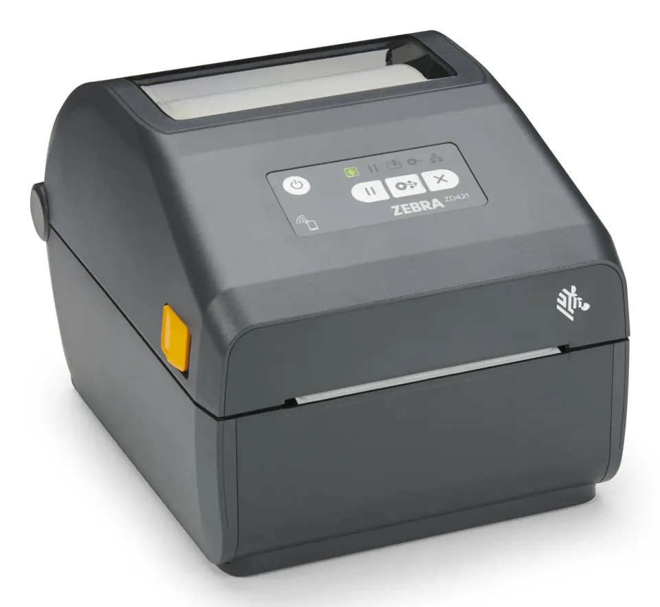 Zebra ZD421t – stolní tiskárna štítků 4", termotransfer, 300 dpi, USB, Ethernet, BLE