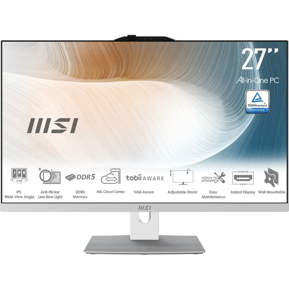MSI Modern/AM272P 1M-1402EU/27"/FHD/5-120U/16GB/512GB/Intel int/W11H/Bílá/3R