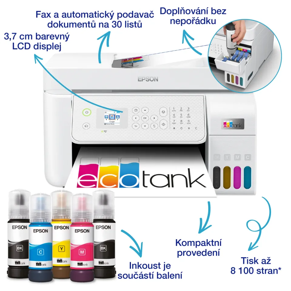 Epson EcoTank/L5316/MF/Ink/A4/LAN/WiFi/USB