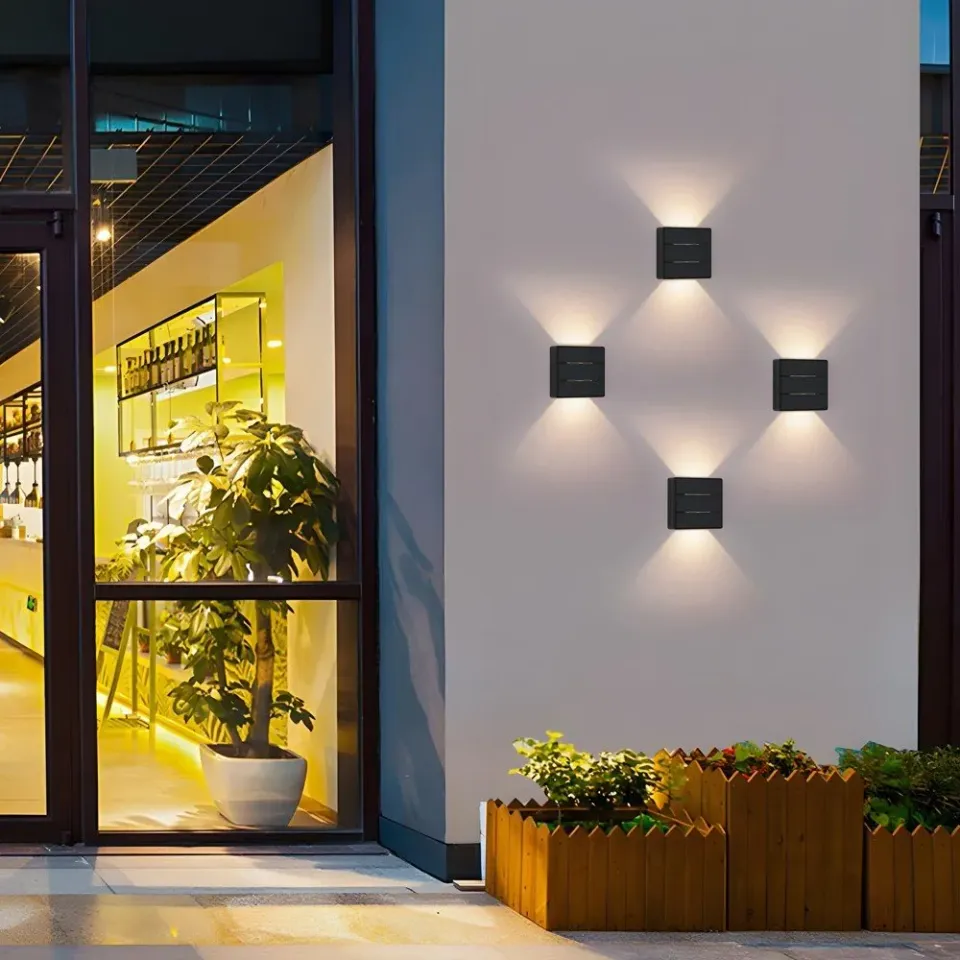 IMMAX LUXLINE venkovní LED nástěnné osvětlení, 6W, 3000K, 240V, IP54, černé
