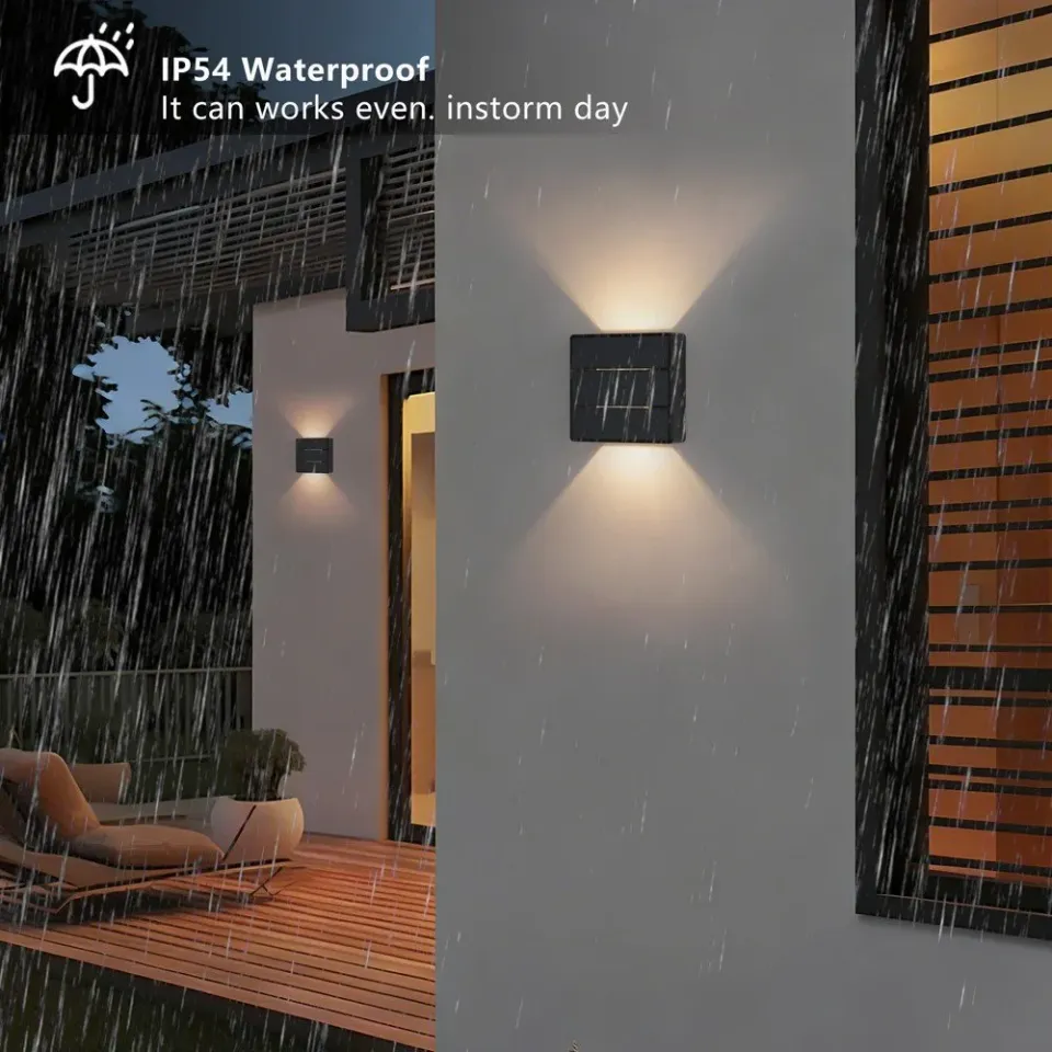 IMMAX LUXLINE venkovní LED nástěnné osvětlení, 6W, 3000K, 240V, IP54, černé