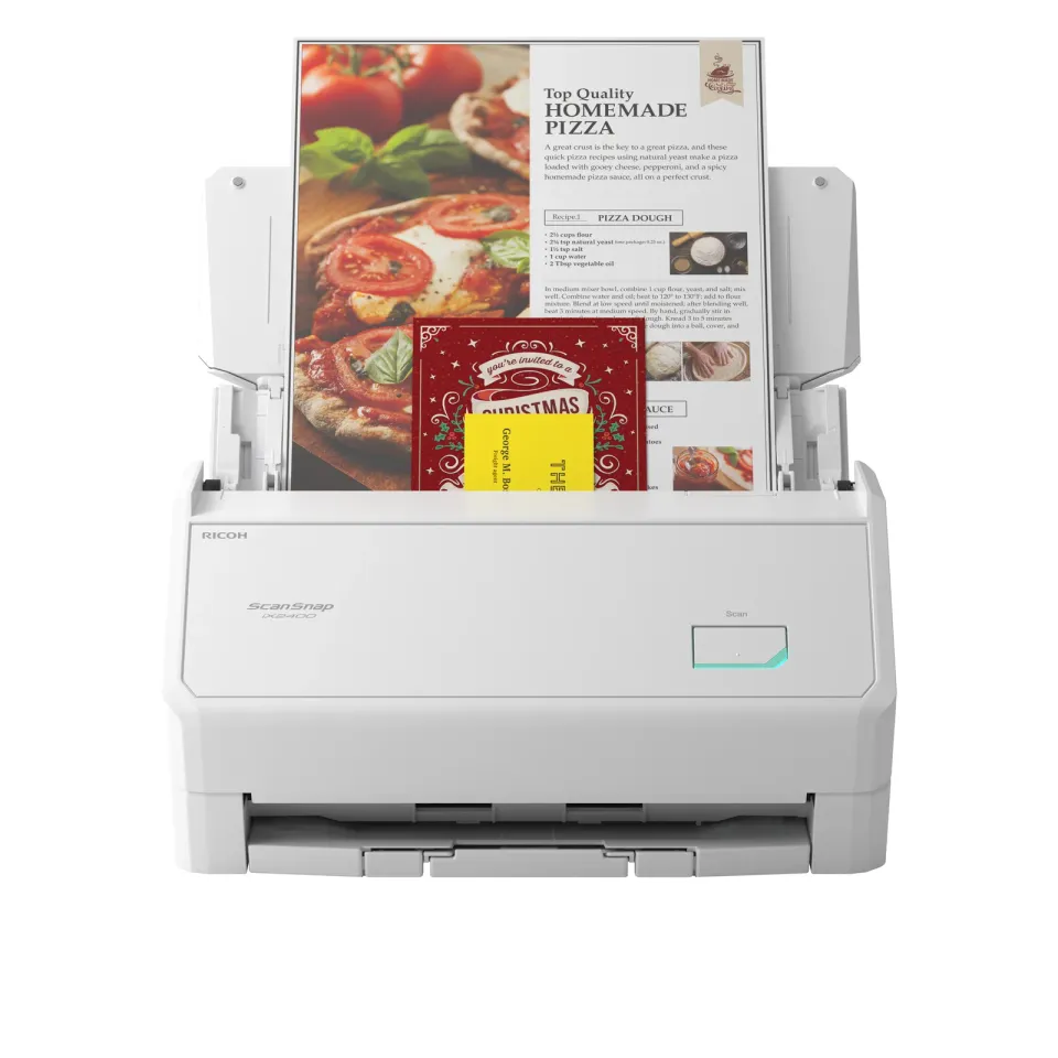 RICOH skener ScanSnap iX2400w A4, color, duples, 45ppm, ADF 100, USB 3.2, Z: 36M, (White)