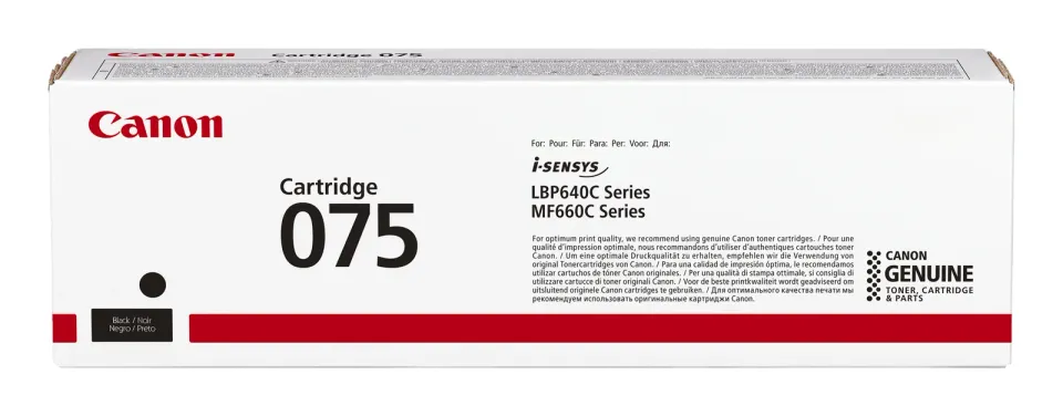 CANON 075 BK originální toner black pro LBP645cdw, LBP647cdw, MF664Cdw a MF667Cdw