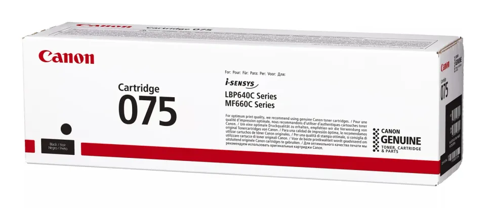 CANON 075 BK originální toner black pro LBP645cdw, LBP647cdw, MF664Cdw a MF667Cdw