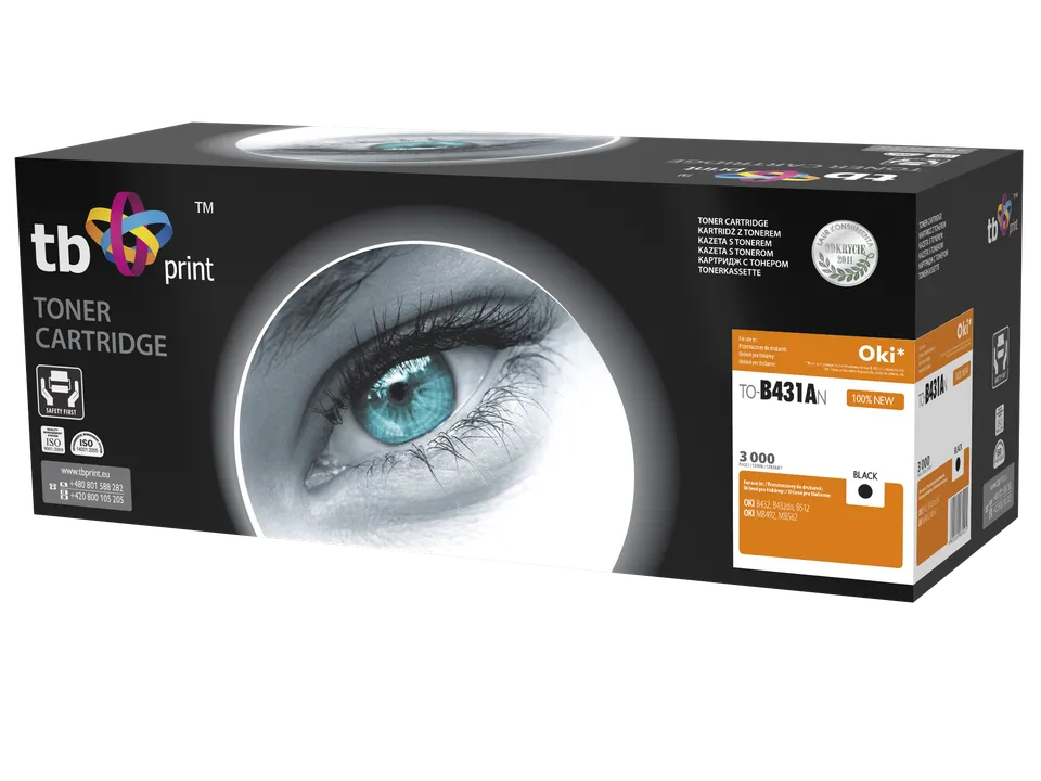 Toner TB kompat. s OKI B411/431, Black, new