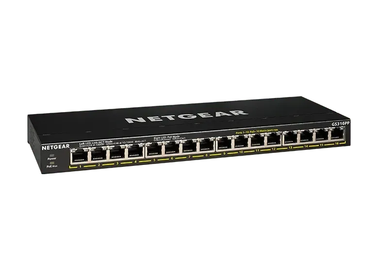 Netgear 16PT GE UNMANAGED SWCH HI-PWR POE+