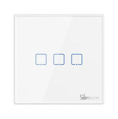 SONOFF T2 EU 3C, eWeLink přepínač (T2EU3C-RF), kompatibilní s eWeLink (bezdrátový ovladač)