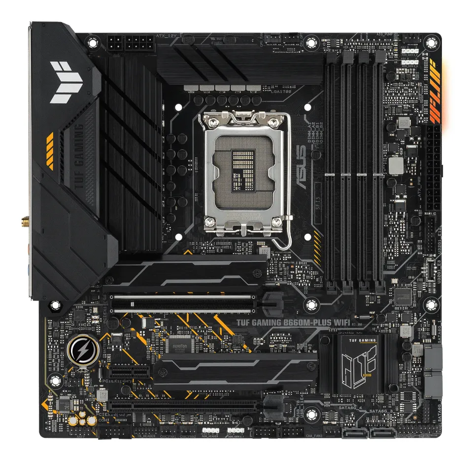 ASUS MB Sc LGA1700 TUF GAMING B660M-PLUS WIFI, Intel B660, 4xDDR5, 1xDP, 1xHDMI, WIFI, mATX