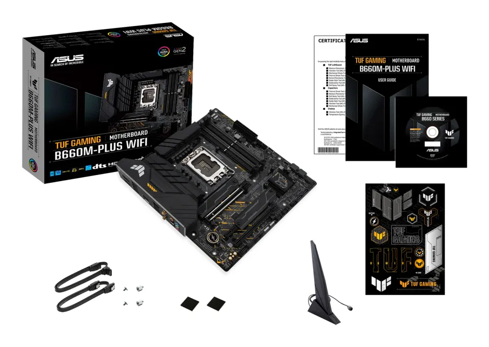 ASUS MB Sc LGA1700 TUF GAMING B660M-PLUS WIFI, Intel B660, 4xDDR5, 1xDP, 1xHDMI, WIFI, mATX