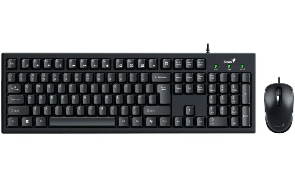 Genius KM-100SE, Set klávesnice a myši, drátový, CZ+SK layout, Copilot klávesa,