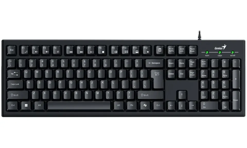 Genius KM-100SE, Set klávesnice a myši, drátový, CZ+SK layout, Copilot klávesa,